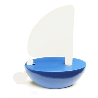 Bateau à voile bleu